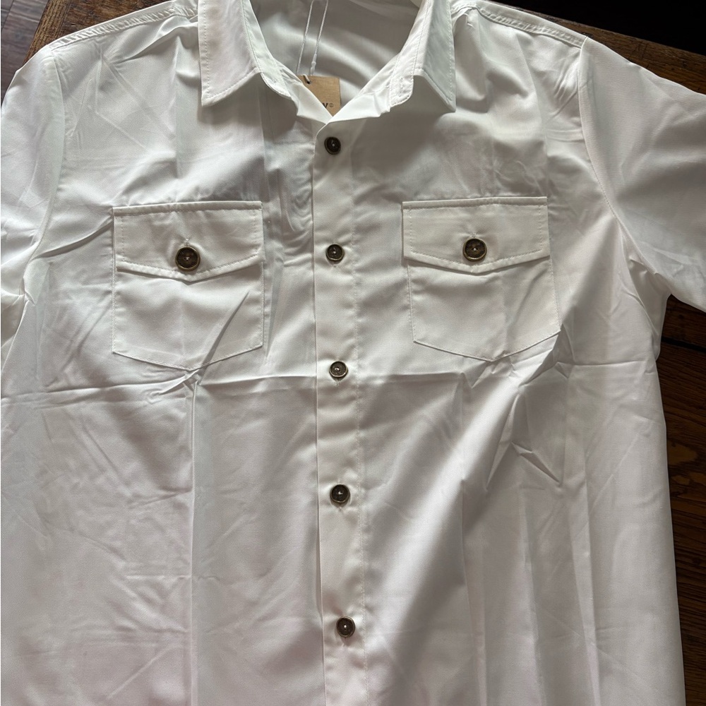Classic White Men's Shirt